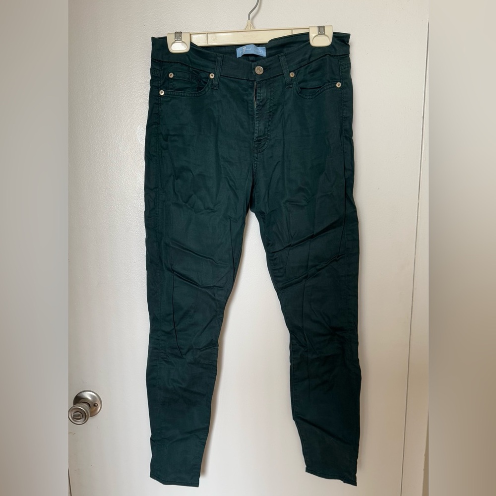 7 For All Mankind (B)air Green Pants 28